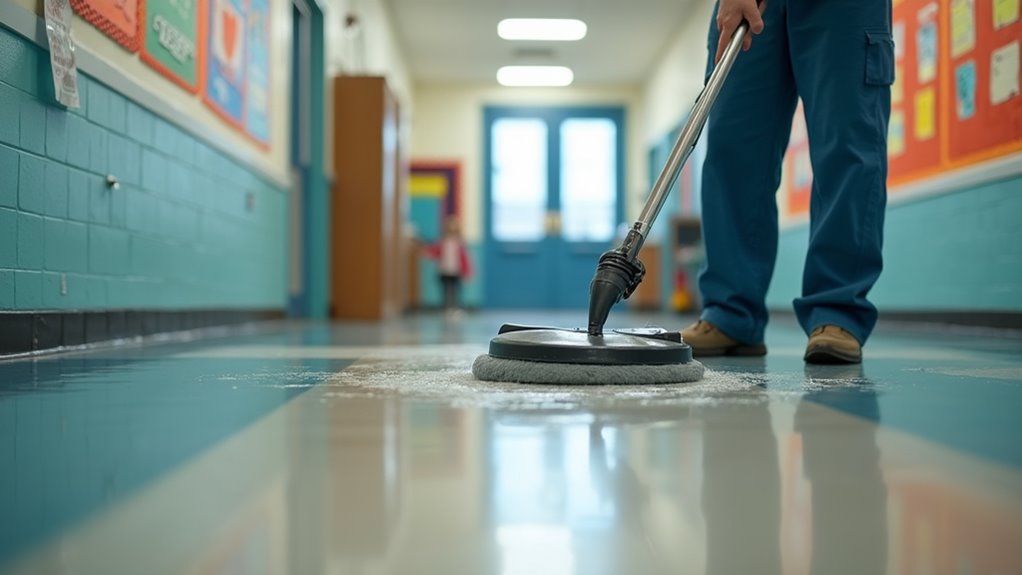 hallway scrubber maintenance schedule