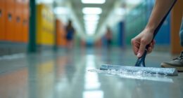 hallway squeegee streak prevention