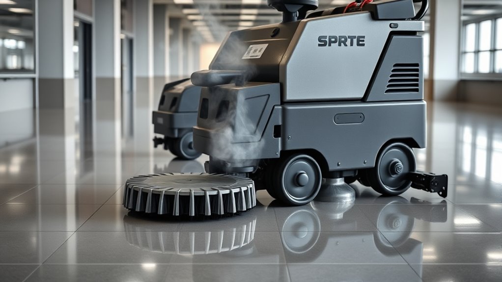 heated water scrubber features
