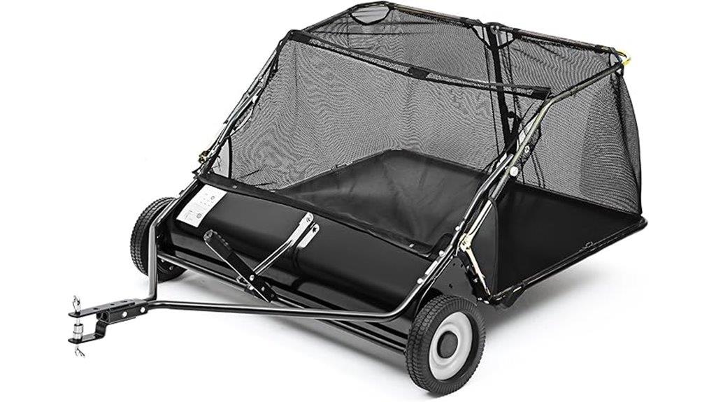 heavy duty lawn sweeper