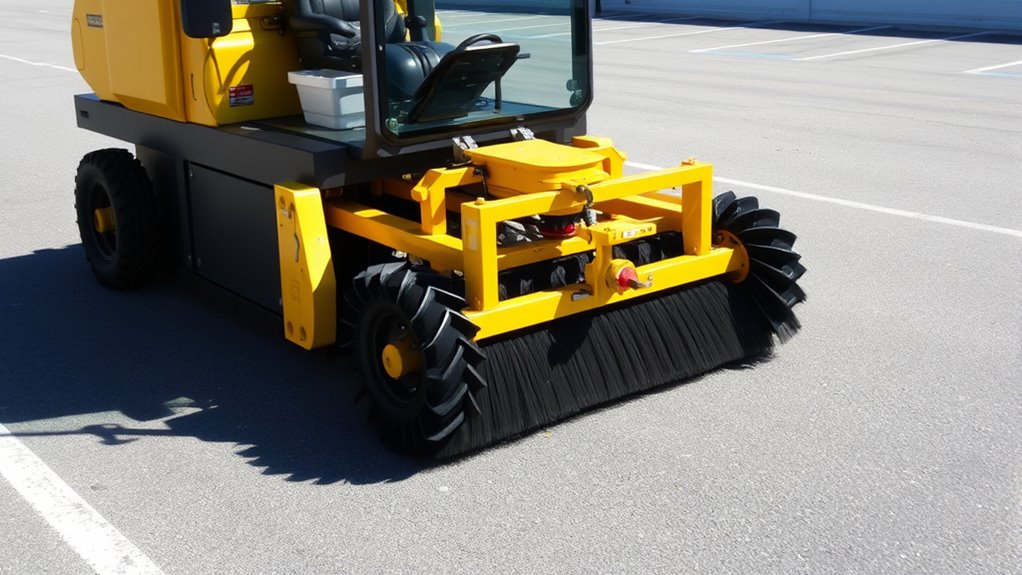 heavy duty parking lot sweepers