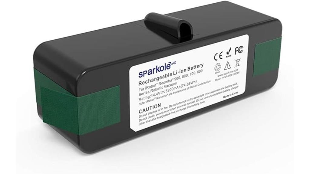 high capacity roomba battery