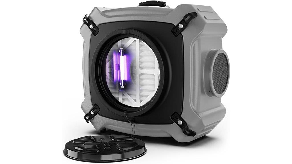 high cfm uv c air purifier