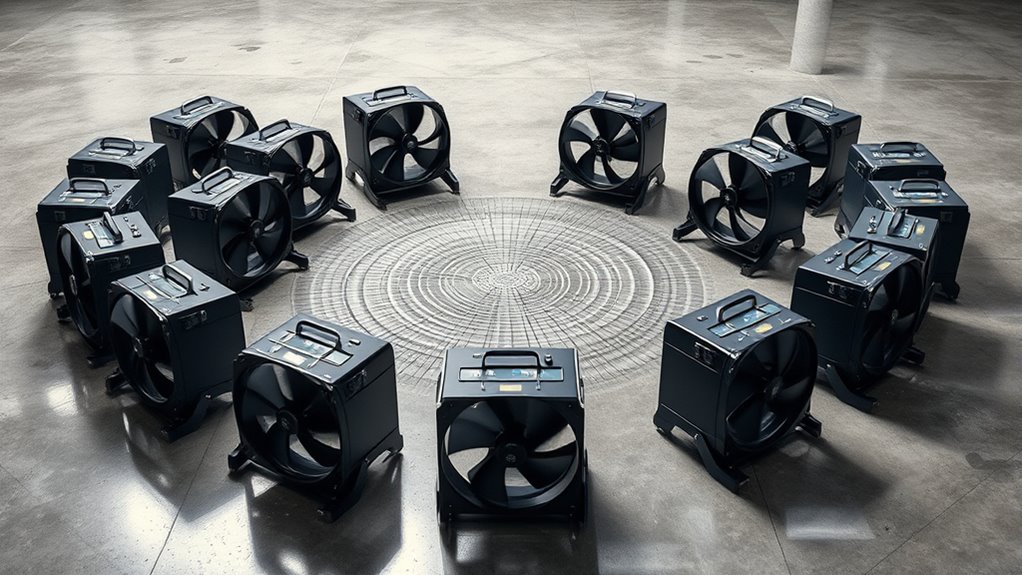 high output drying fans