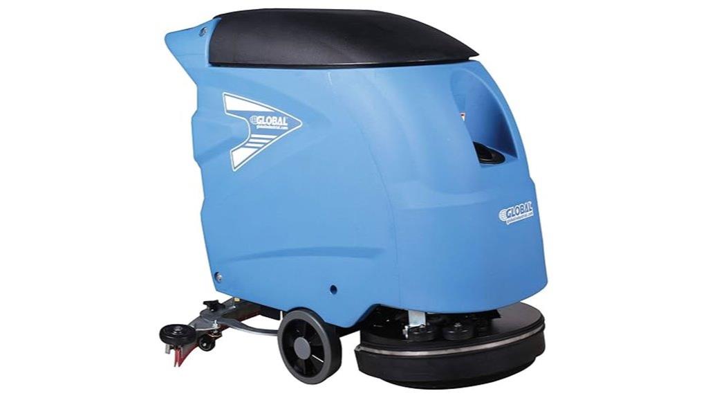 industrial electric floor scrubber