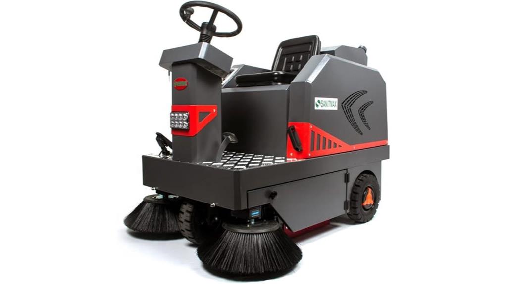 industrial ride on floor sweeper