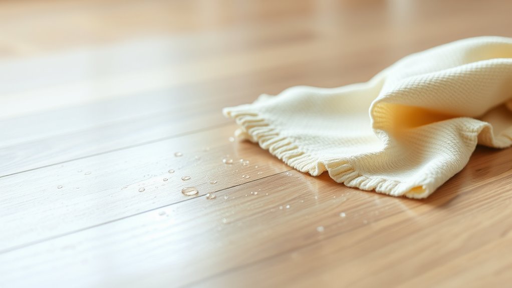 keep floors clean and dry