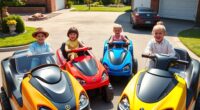 kids ride on sweeper seats