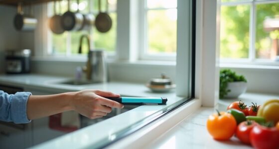 kitchen squeegee streak prevention