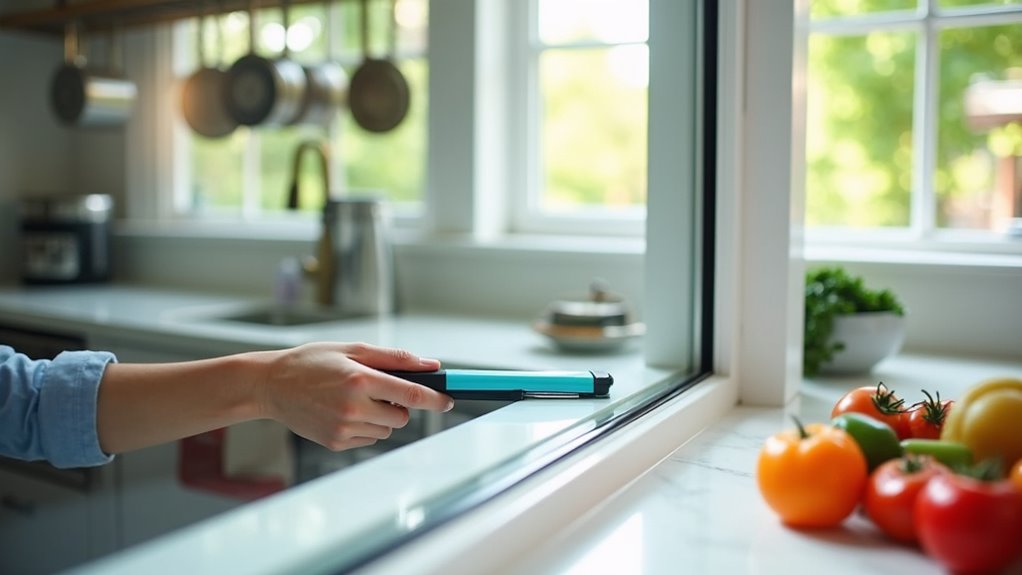 kitchen squeegee streak prevention