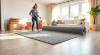 laminate floor move in