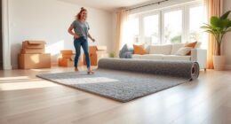 laminate floor move in