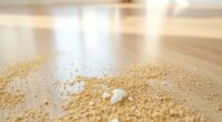 laminate floor sand sweeping