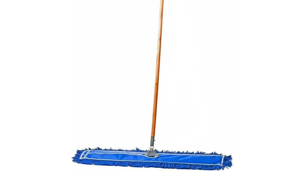 large blue floor sweeper