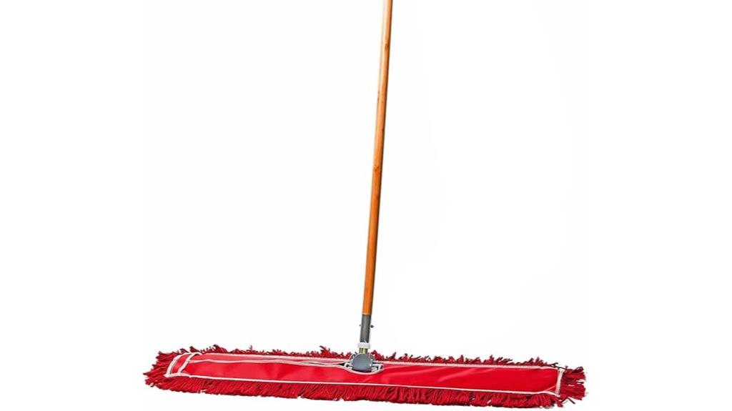 large red floor sweeper