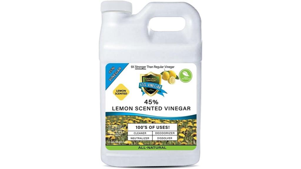 lemon scented cleaning vinegar