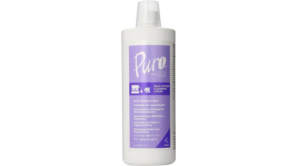 liquid dairy cleaner bottle