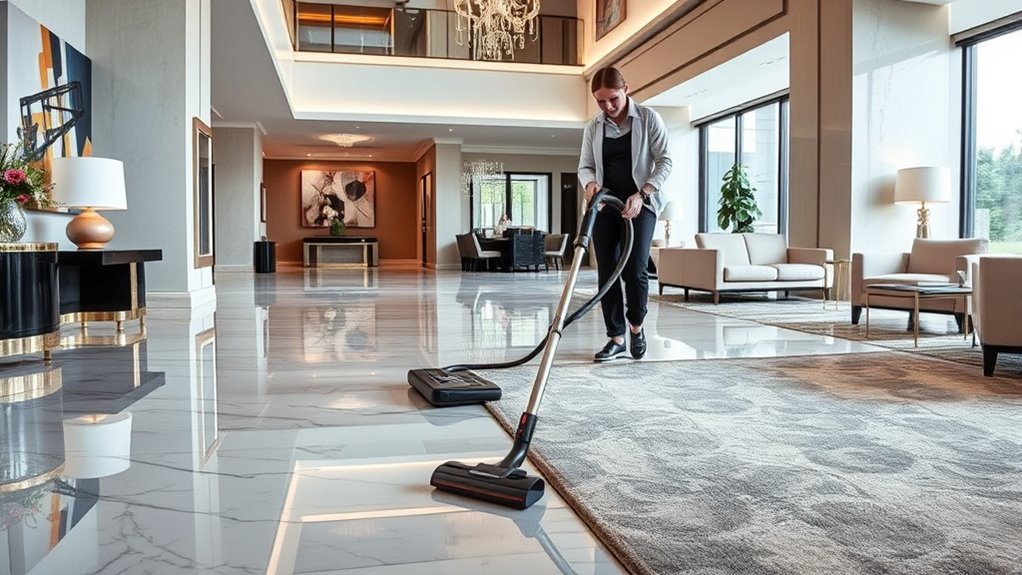 lobby cleaning equipment choice