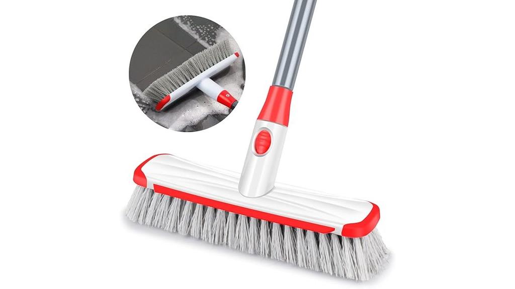 long handle floor scrubber