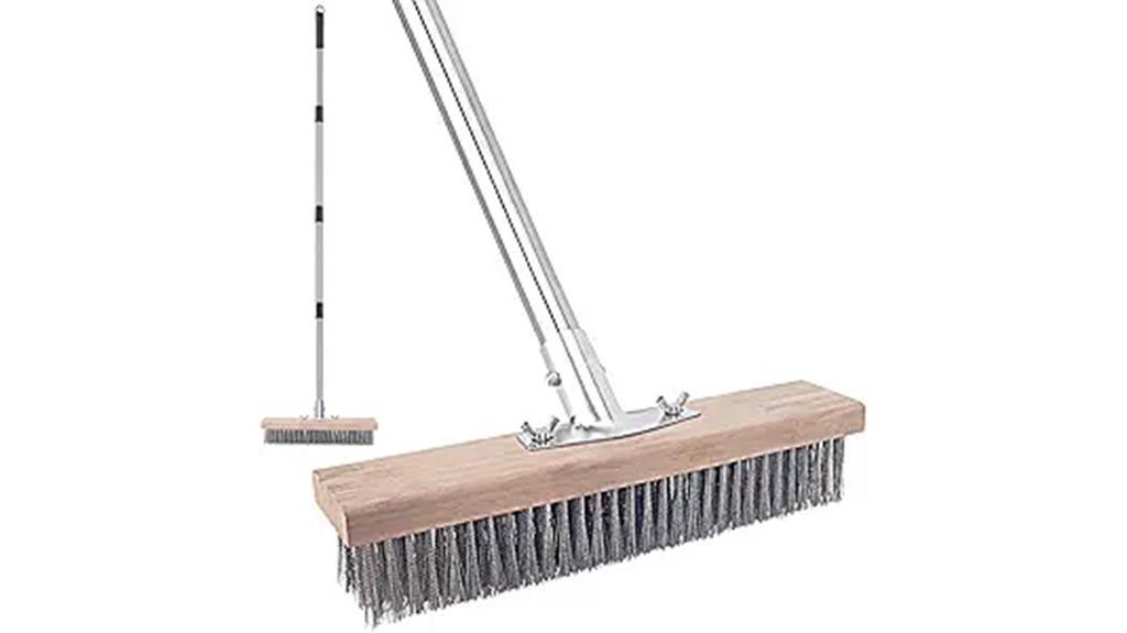long handle steel brush