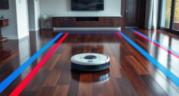 magnetic boundary strips for robot sweepers