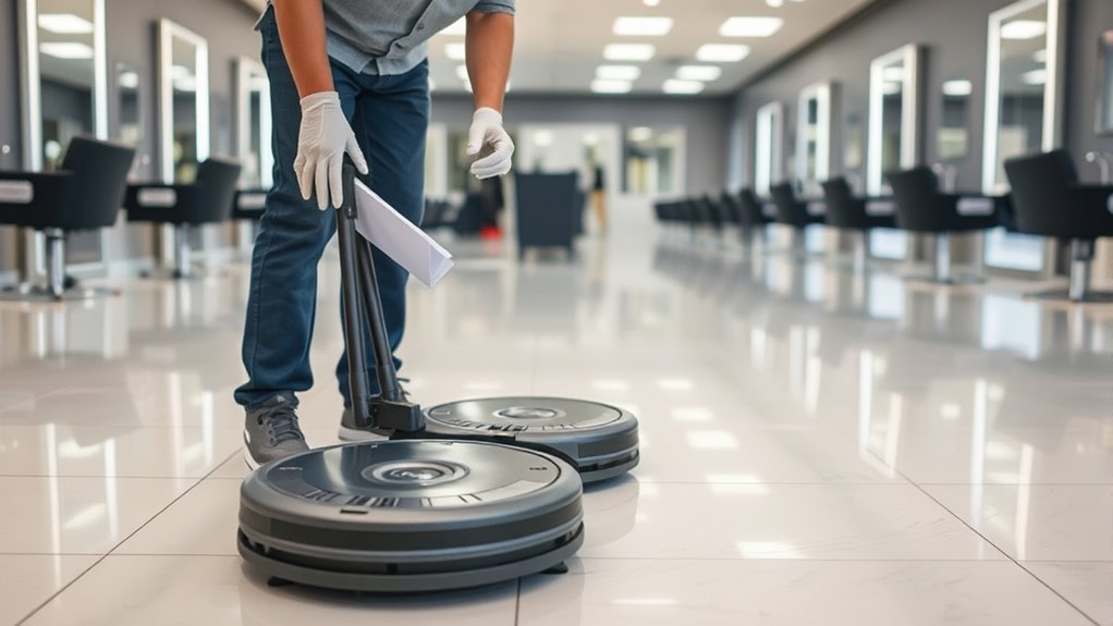 maintain salon cleaning equipment