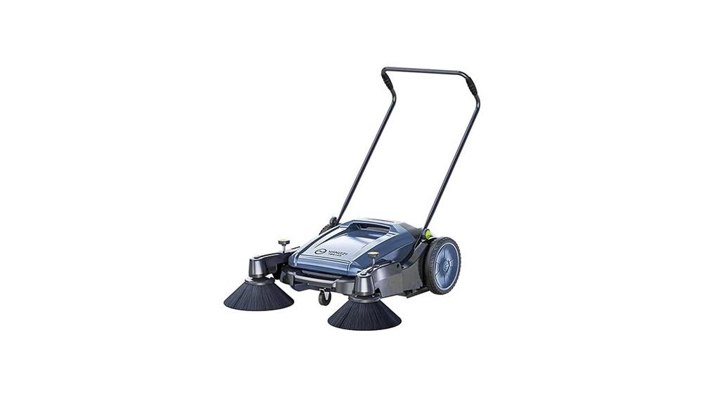 manual walk behind industrial sweeper