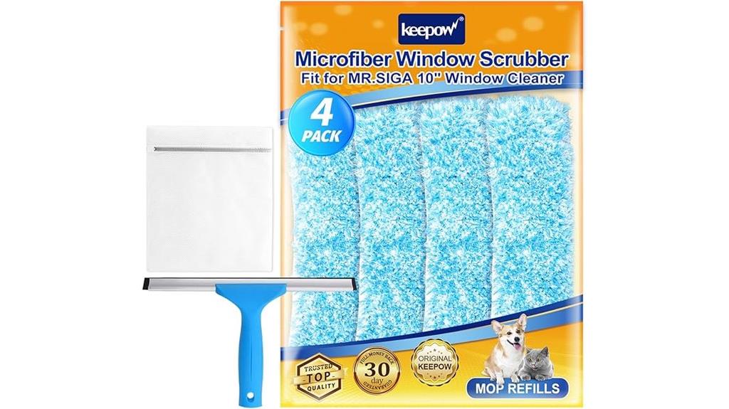microfiber window scrubbers pack