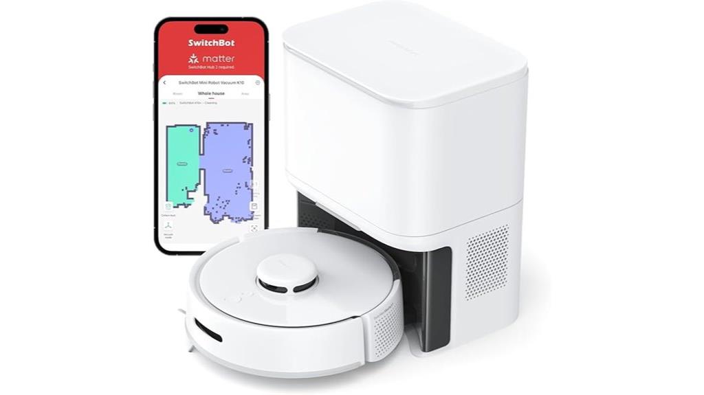 mini robot vacuum with base