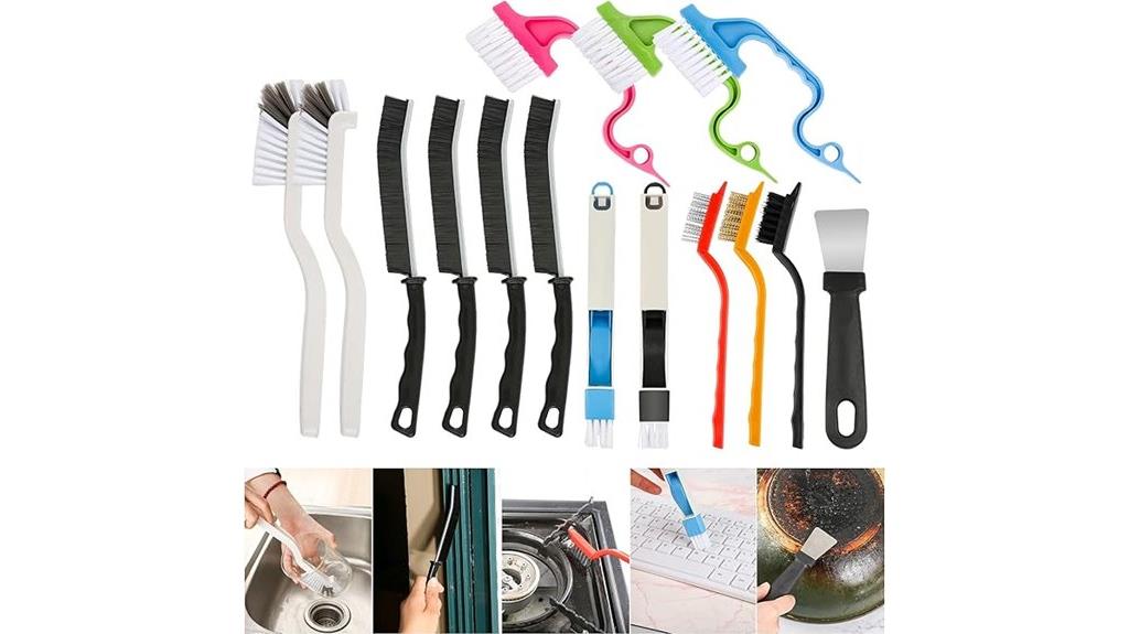 multi purpose cleaning brush set