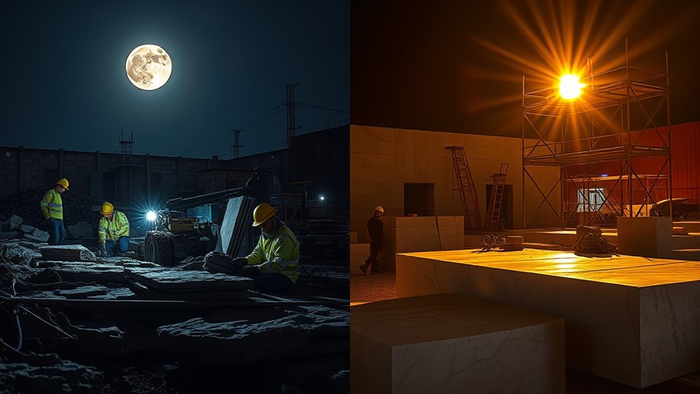 night work enhances project efficiency