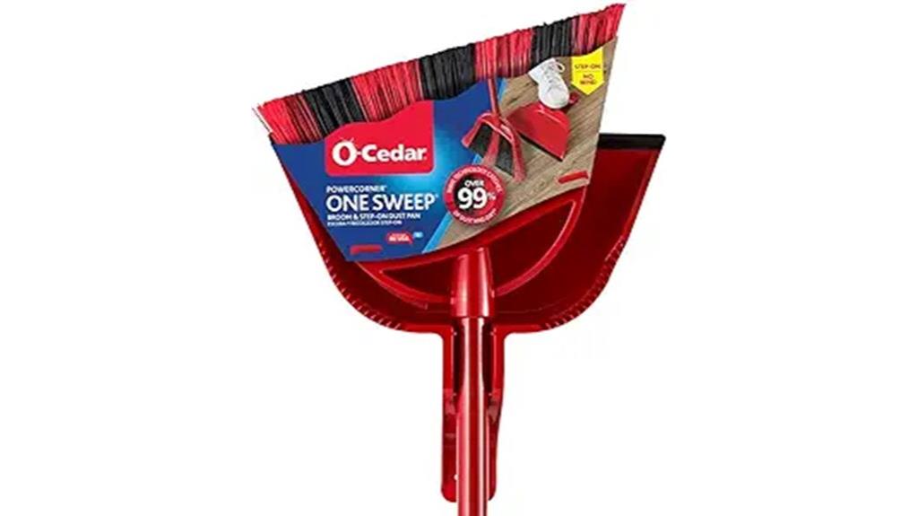 o cedar broom and dustpan