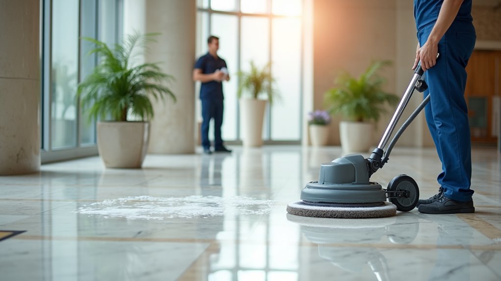 office lobby cleaning errors