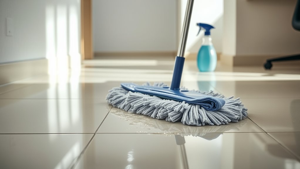 optimal damp mop technique