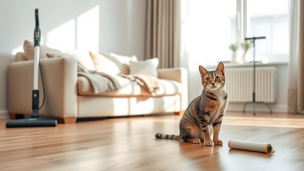 organized space reduces pet hair