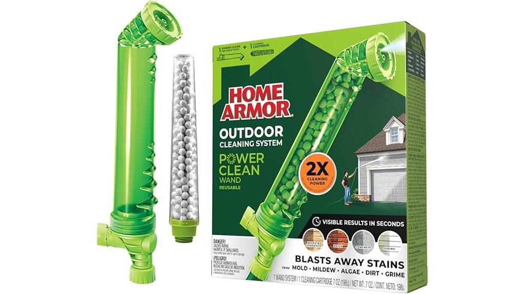outdoor cleaning wand system
