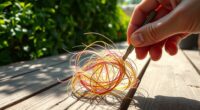 outdoor hair string removal