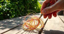 outdoor hair string removal
