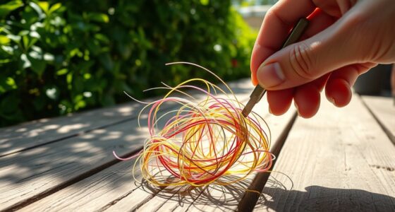 outdoor hair string removal