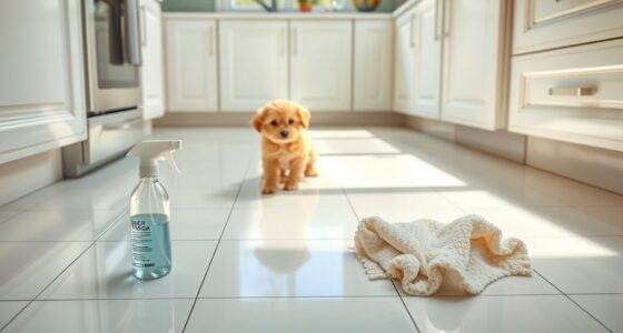 pet accident tile cleanup