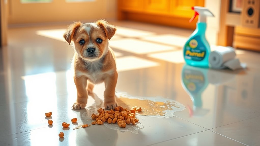 pet accidents on linoleum