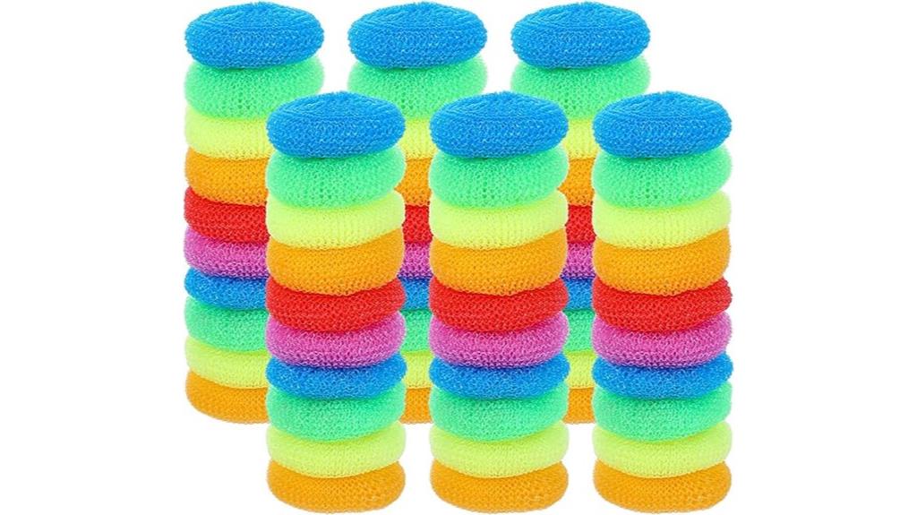 plastic dish scrubbers pack