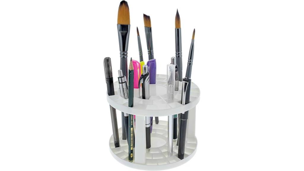 plastic round paint brush holder