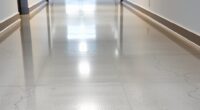 polished concrete edge cleaning