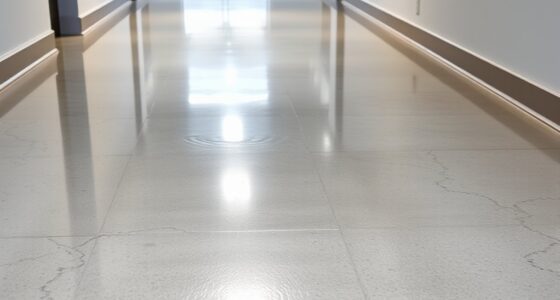 polished concrete edge cleaning