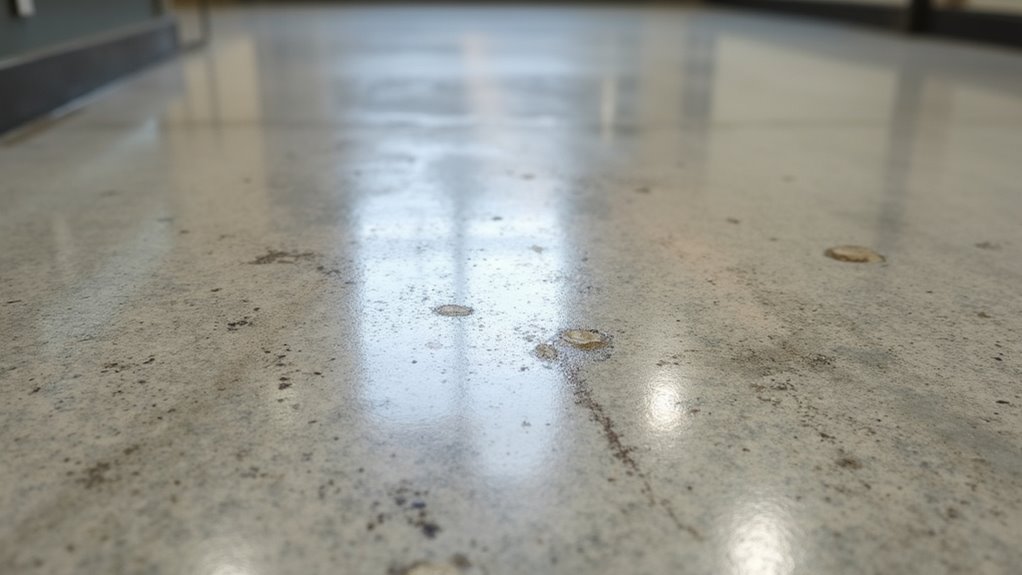 polished concrete scrubbing errors