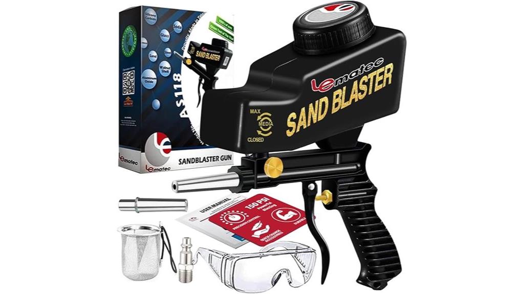 portable small sandblaster gun
