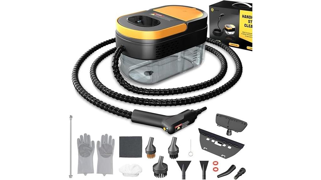 portable steam cleaner with adjustable handle