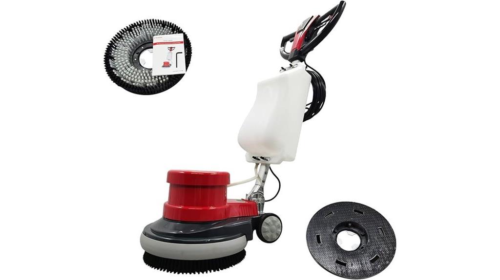 powerful floor polisher with tank