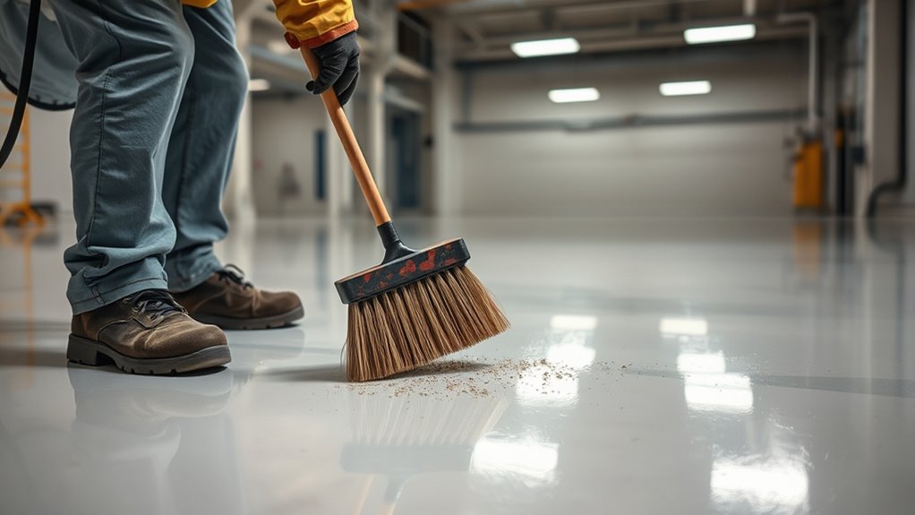 pre sweep for epoxy adhesion